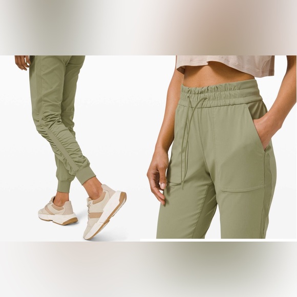 lululemon athletica Pants - lululemon athletica Olive Green Track Pants